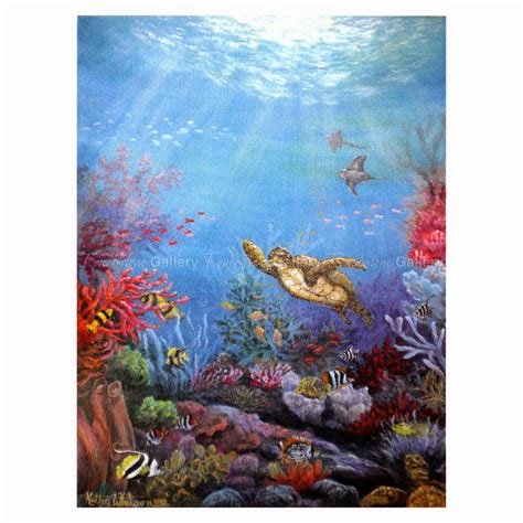 See more ideas about coral reef, underwater painting, underwater art. Touchstone Gallery: "Coral Reef" Acrylic Painting - Kathy ...