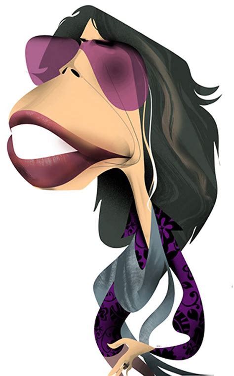 Steven Tyler By Luis Granyena Funny Caricatures Celebrity Caricatures