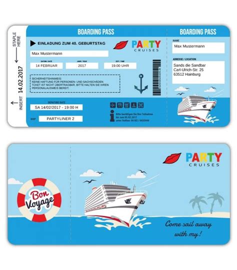 Flugpreise, verkauf der flugtickets, elektronische flugtickets. Einladungskarte-Schiff-Kreutzfahrt-Ticket-Bordkarte-Party ...