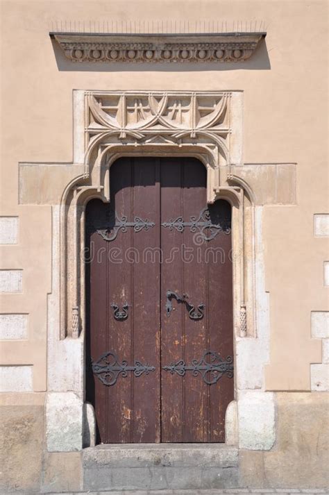 Ancient Wooden Door Stock Photo Image Of European Design 42933150