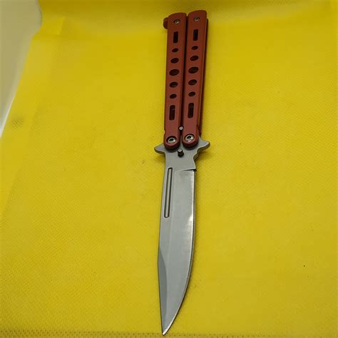 Red Color Balisong Butterfly Knife Knivesindia