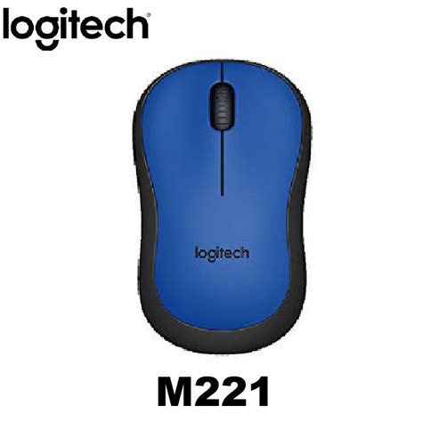 Logitech M221 Silent Wireless Mouse Blue 3 Years Warranty
