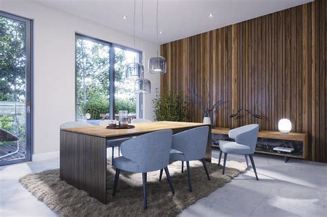 Private Real Estate Dining Room Aura Render Cgarchitect