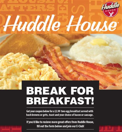 Huddle House Breakfast Menu News Word