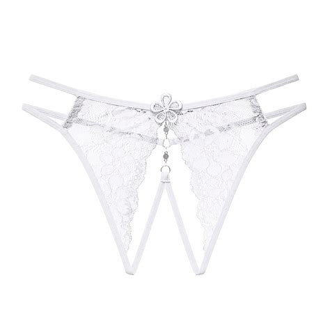 2022 Fashion Briefs For Womens Sexy Panties Butterfly Shape Low Lace G String Open Panties Sexy