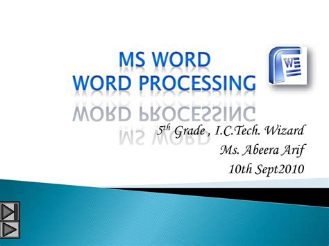 Ppt Ms Word Word Processing Powerpoint Presentation Free Download
