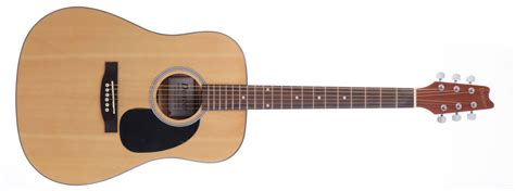 Denver Acoustic Guitar Full Size Natural Long And Mcquade