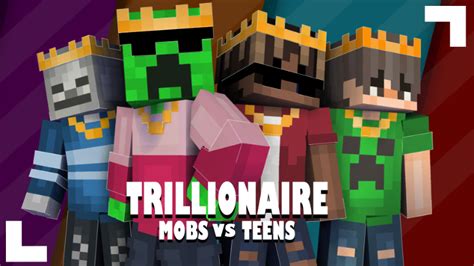Trillionaire Mobs Vs Teens By Pixelationz Studios Minecraft Skin Pack