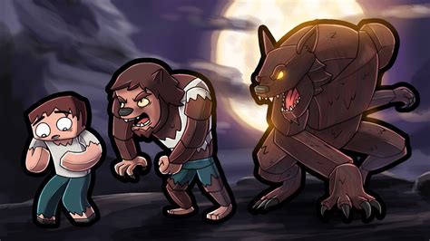Playing Minecraft As A Werewolf Werewolf Transformation Youtube