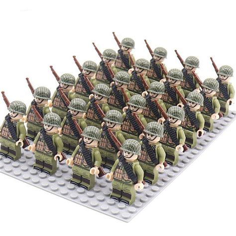 Ww2 Us Army Gunslinger Team Minifigures Lego Compatible Military Sets