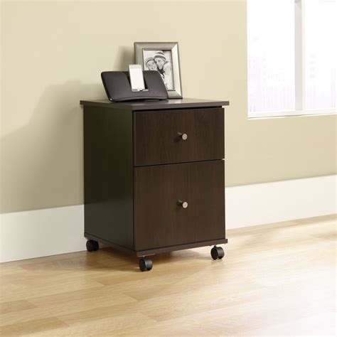This lateral file's safety interlocking drawer mechanism prevents both drawers from being open together. Sauder 2 Drawer Mobile File Cabinet & Reviews | Wayfair