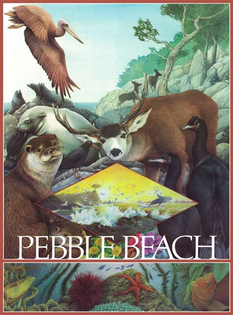 Pebble Beach Poster Jack Graber Illustrationjack Graber Illustration