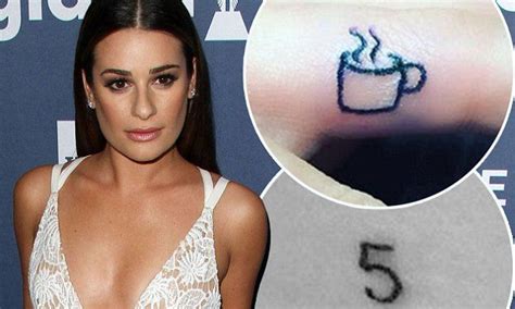 Lea Michele Gets Tattoos In Honour Of Cory Monteith And Her Grandma