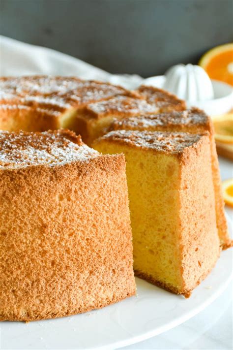 Beautiful Orange Chiffon Cake Fresh And Zesty Citrus Flavour Foodelicacy