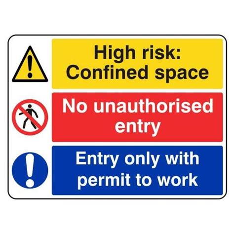 Shop Lasting Impressions High Risk Confined Space No Unauthorised