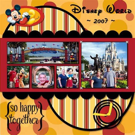 Free Disney Scrapbook Layouts Layouts This Layout Could Easily