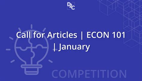 Call For Articles Econ 101 January Unstop