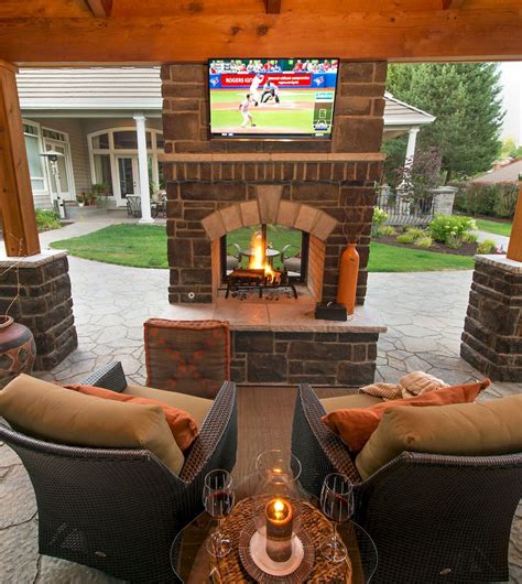 Nice Ultimate Backyard Fireplace Sets The Outdoor Scene Hometoz