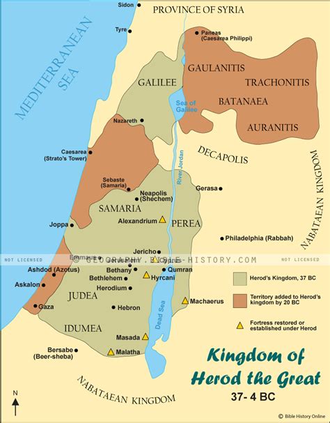 The Kingdom Of Herod The Great Bible History