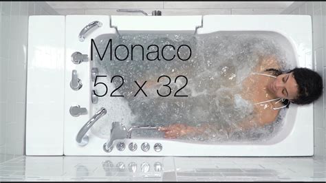 Ella S Bubbles Monaco Walk In Bathtub With Door Seat Customizable Dual Massage Package Youtube