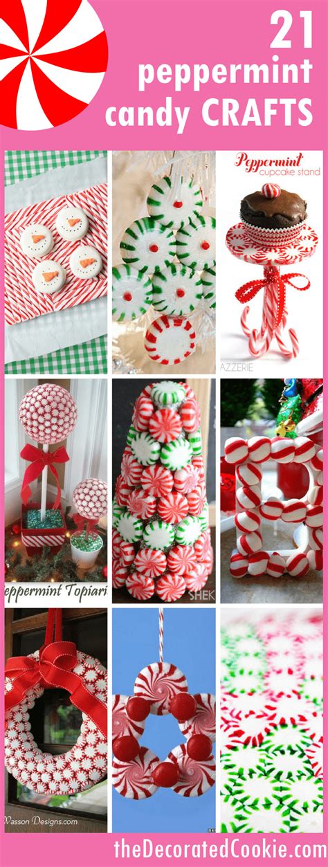A Roundup Of 21 Peppermint Candy Crafts For Christmas