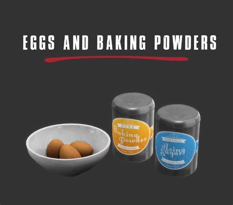 Eggs And Baking Powder New Sims 4 Sims 4 Bakery Sims