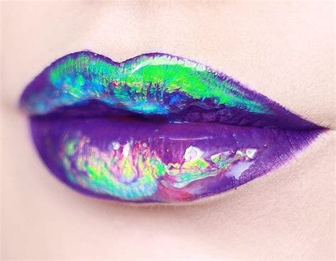 30 Holographic Lips Ideas Arte En Los Labios Quinceañera Maquillaje Maquillaje Kawaii