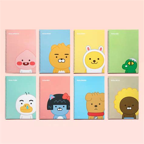 Kakao Little Friends Character Spring Lined Writing Paper Notepad Study