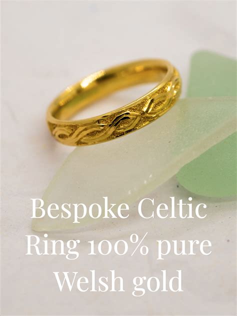 Bespoke Celtic Ring In Pure Welsh Gold Welsh Gold Celtic Rings Rings