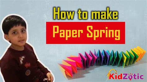 How To Make Paper Spring Youtube