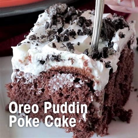 Oreo Poke Cake This Is Cake Is Amazing Who Doesnt Love Oreos