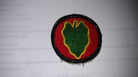 Us Army 24th Infantry Division Patch