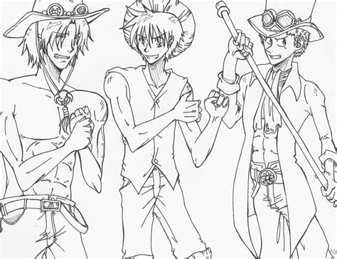 Ace, Luffy, Sabo by Marimokun on DeviantArt