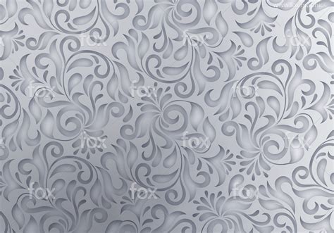 Silver Floral Pattern Textures And Backgrounds