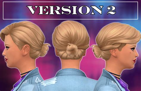 Sims 4 Mm Cc Maxis Match Hair Style Set Aharris00britney With Images
