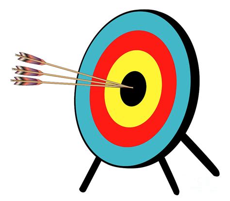 Three Arrow Bullseye Digital Art By Bigalbaloo Stock Pixels