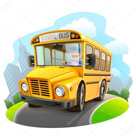 Funny School Bus Illustration Stock Vector By ©kolopach 30194411