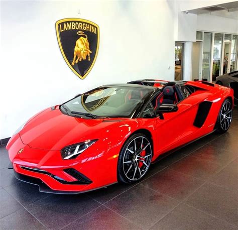 Lamborghini Aventador S Roadster Painted In Rosso Mars Photo Taken By