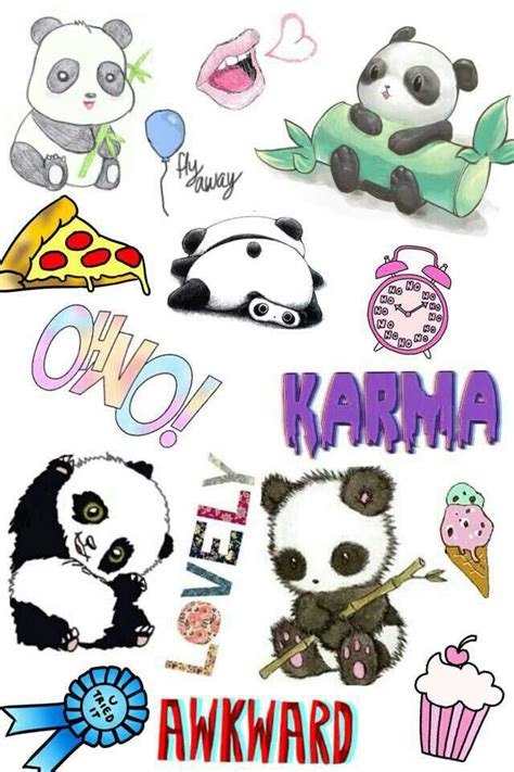 Pandas Panda Wallpapers Girly Art Cute Wallpapers