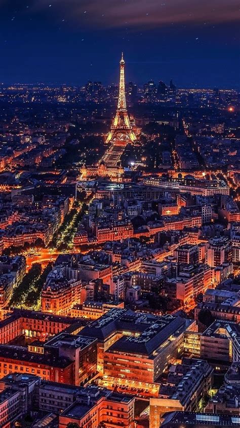 1080x1920 Paris France Eiffel Tower Night Iphone 76s6 Plus Pixel Xl
