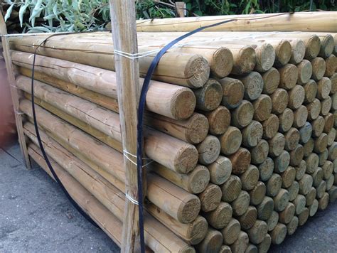 65mm 25 Timber Round Posts And Poles Hillsborough Fencing