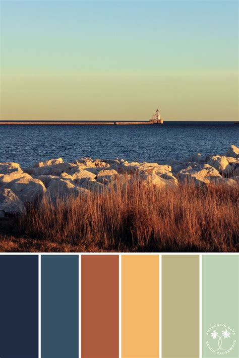 Lighthouse At Sea Color Inspiration Color Palette Inspiration