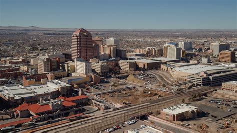4k Aerialdrone Albuquerque Downtown Stock Video Footage 0009 Sbv