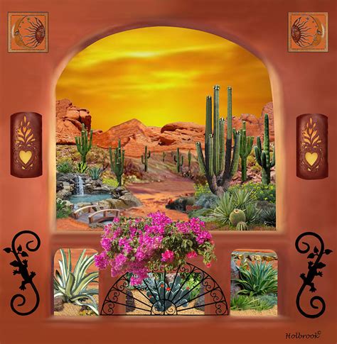 Sonoran Desert Landscape Digital Art By Glenn Holbrook Fine Art America