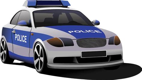 Learn how to draw cop car pictures using these outlines or print just for coloring. Police car vector templates