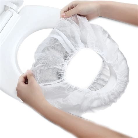 Jeyl 10pcs Disposable Non Woven Fabric Pulp Toilet Seat Cover Travel