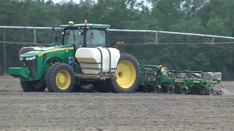 John Deere 8245r Planting Cotton Scott Farms 2018 Cotton Planting