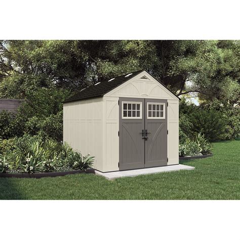 Suncast Outdoor Storage Shed 8 Ft X 10 Ft X 9 Ft 547 Cu Ft Capacity
