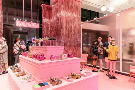 inside gucci s new millennial pink corner shop at selfridges london evening standard