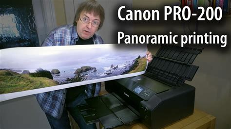 Canon Pixma Pro 200 Printing Panoramic Images Up To 1 Metre Long Youtube